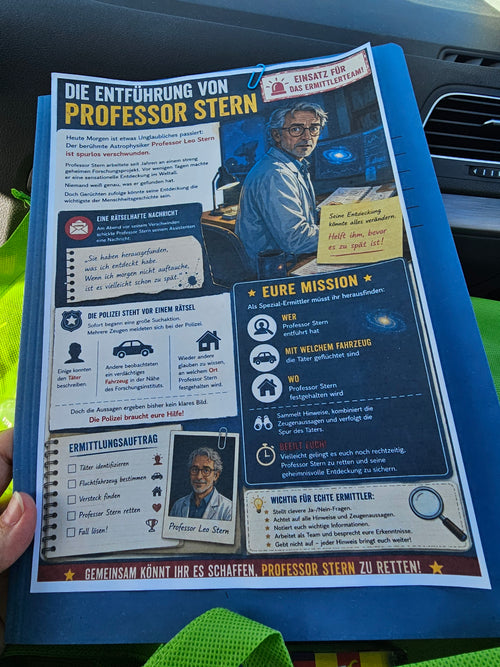 Auto-Detektivfall: Die Entführung von Professor Stern