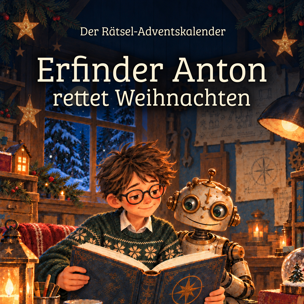 Rätsel-Adventskalender "Erfinder Anton rettet Weihnachten"