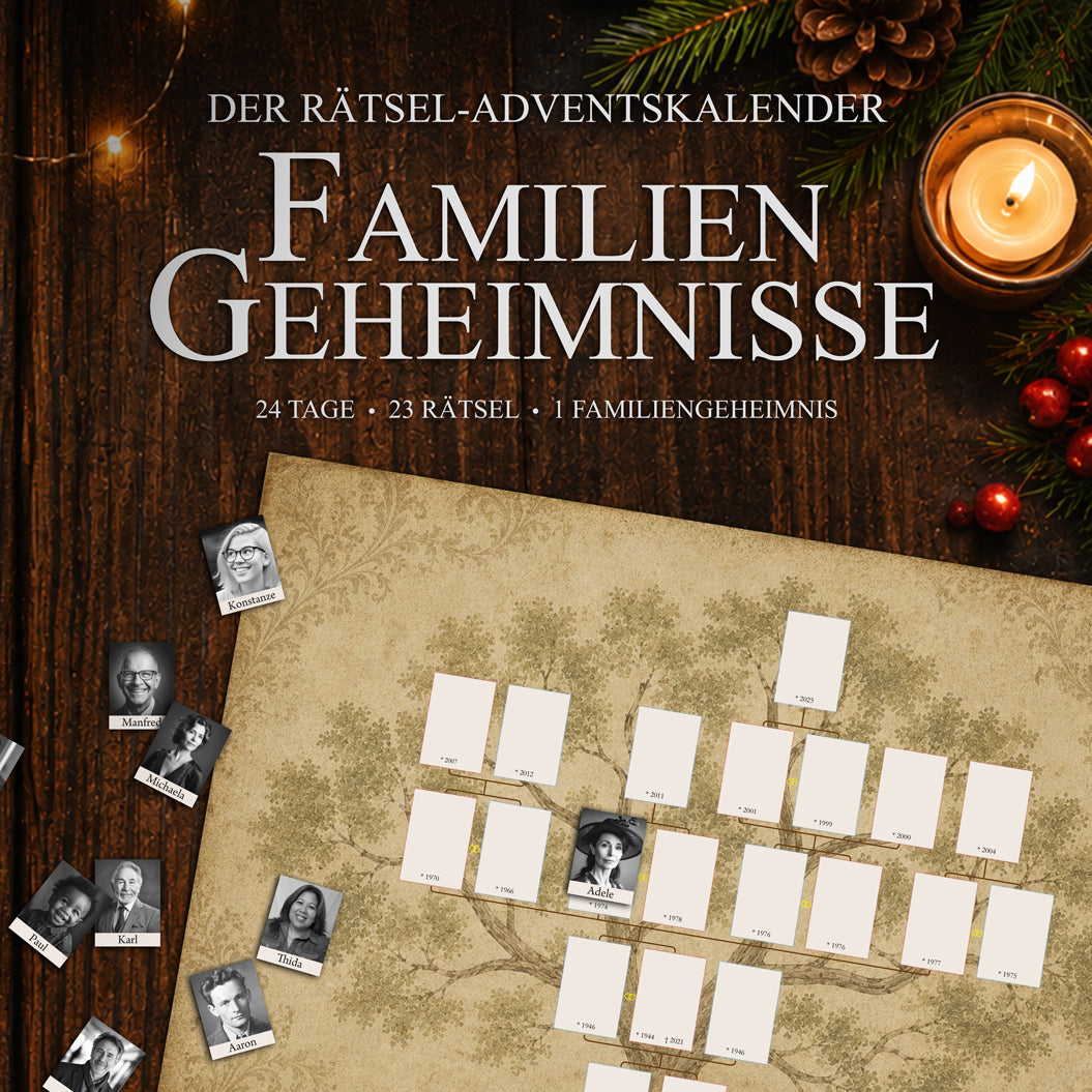 Rätsel-Adventskalender "Familiengeheimnisse"