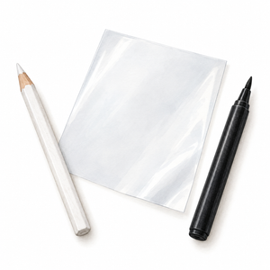 Weißer Stift
